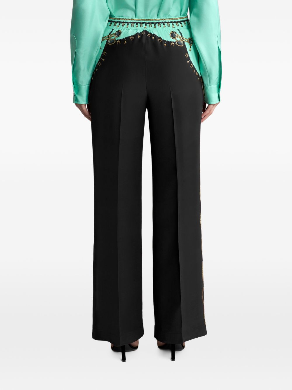 ETRO Etro Women Printed Silk Trousers