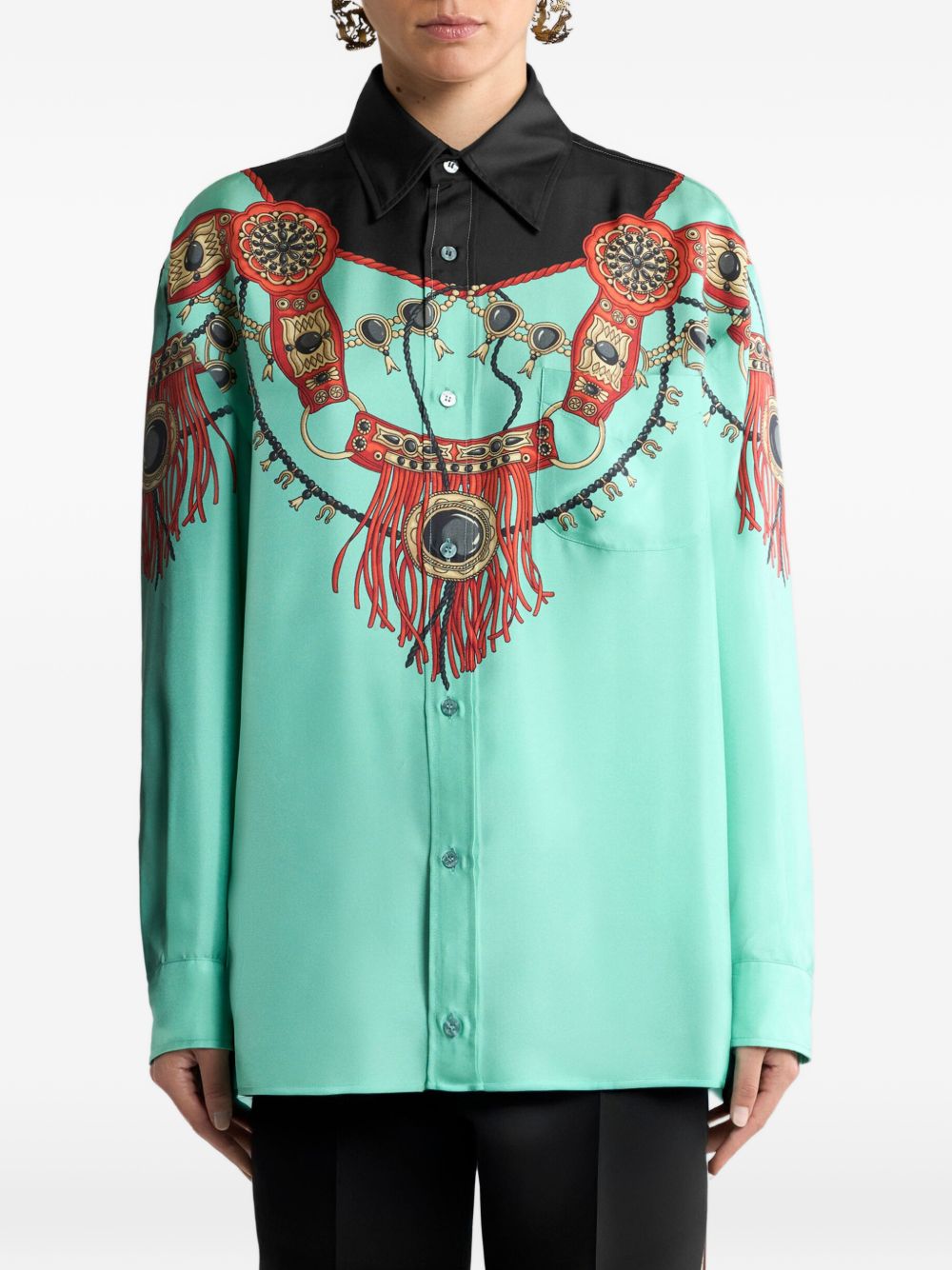 ETRO Etro Women Printed Silk Shirt