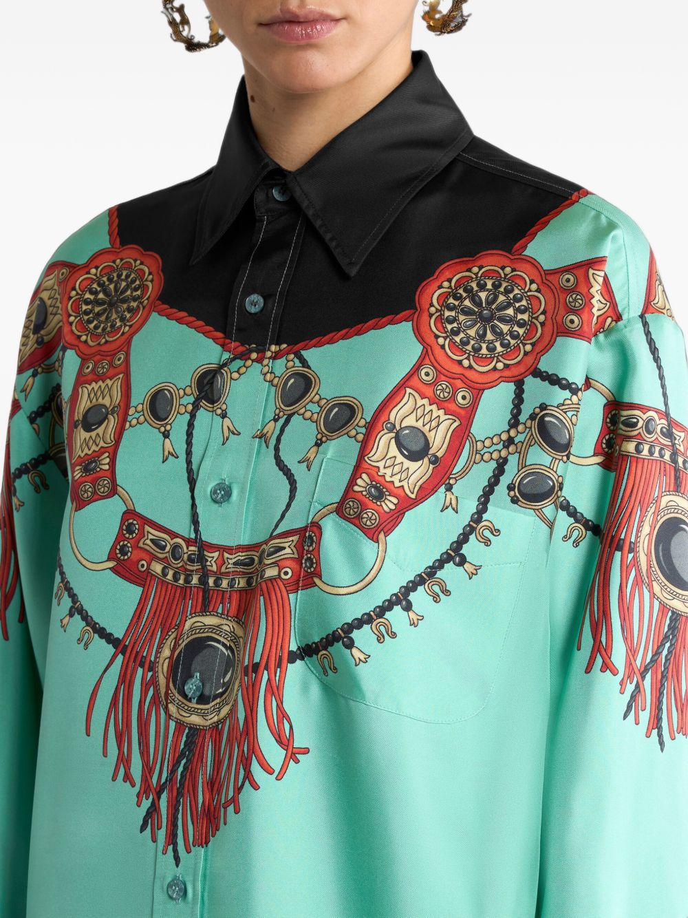 ETRO Etro Women Printed Silk Shirt