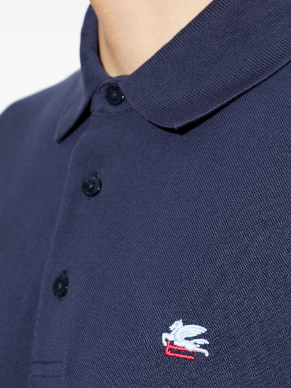 Etro Men Logo Cotton Polo Shirt