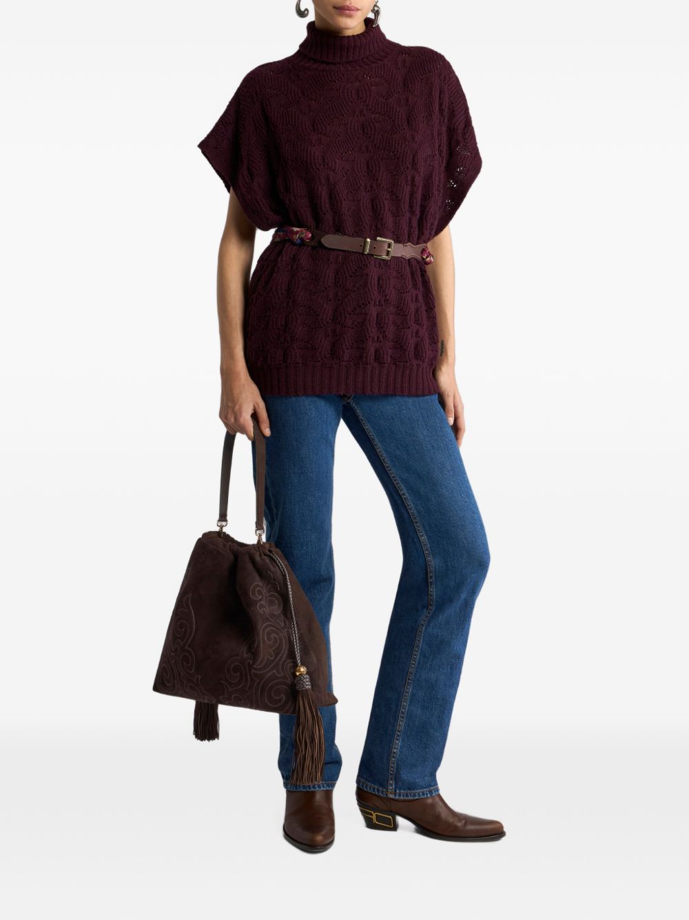 Etro Women Wool Blend Polo Shirt