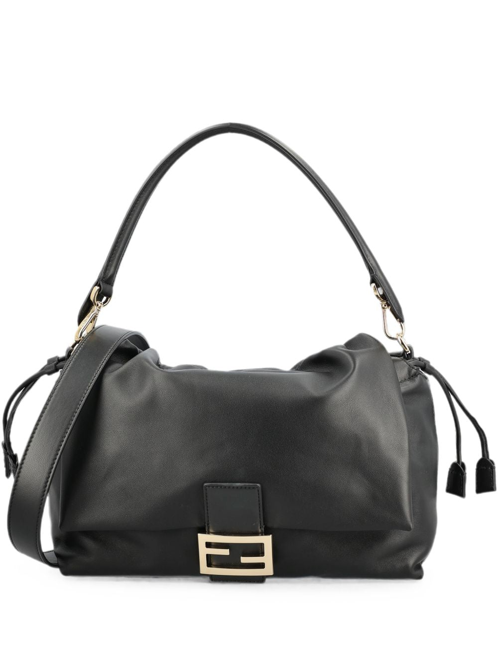 Fendi Women Baguette Large Leather Shoulder Bag