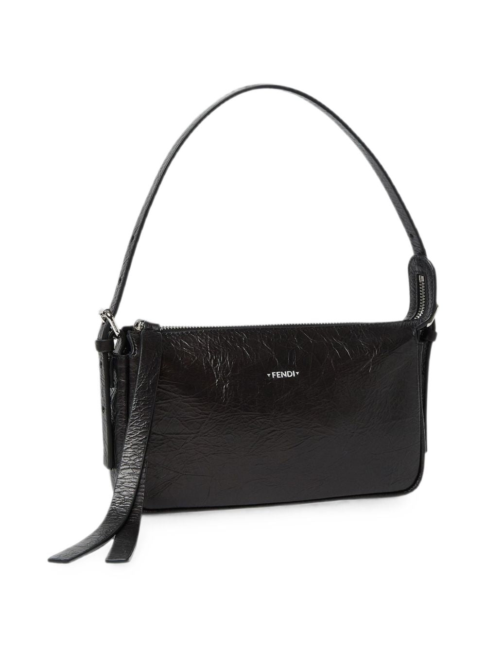 Fendi Women Zip Top Small Leather Shoulder Bag