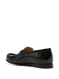 Fendi Women Fendi Scrunch Leather Loafers