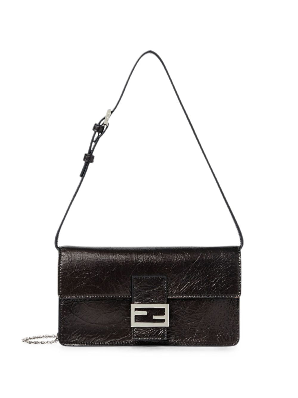 Fendi Women Tube Leather Wallet On Chain