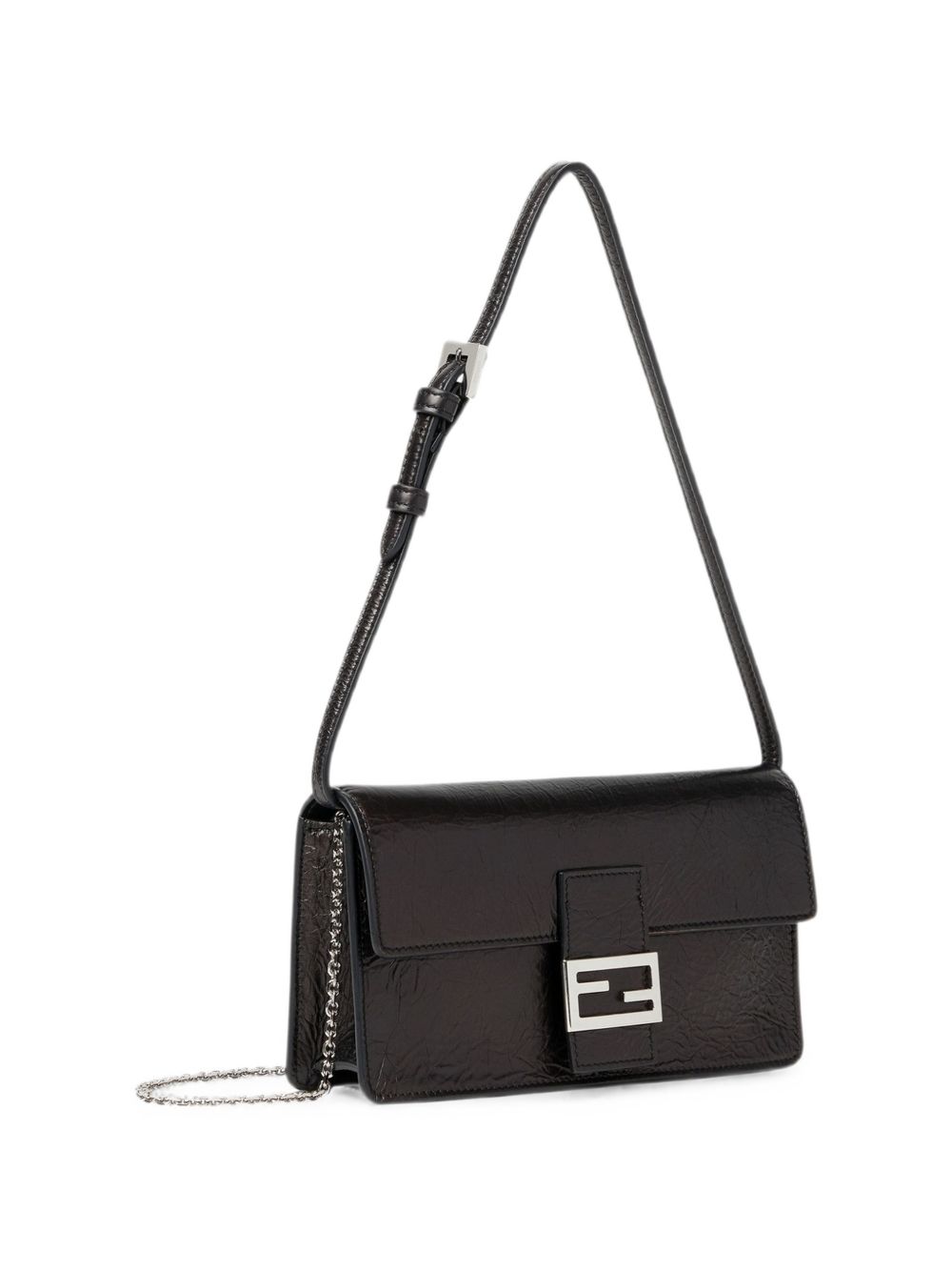 Fendi Women Tube Leather Wallet On Chain