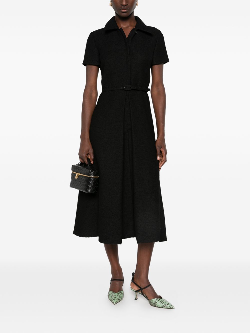 Fendi Women Bouclé Wool Midi Dress