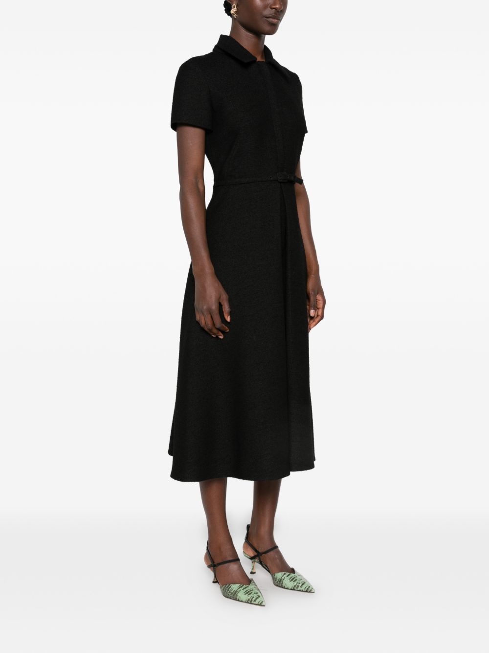 Fendi Women Bouclé Wool Midi Dress