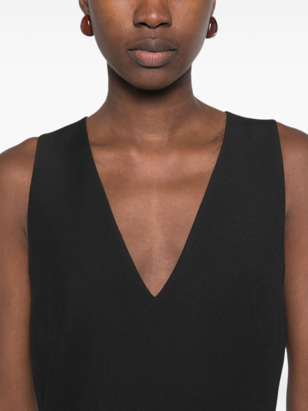 Fendi Women Wool And Silk Blend Midi Dress