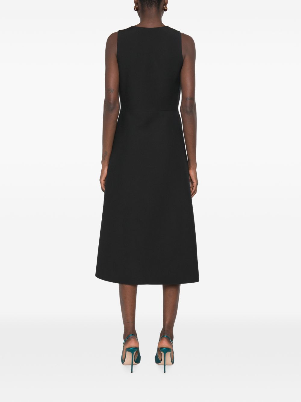 Fendi Women Wool And Silk Blend Midi Dress