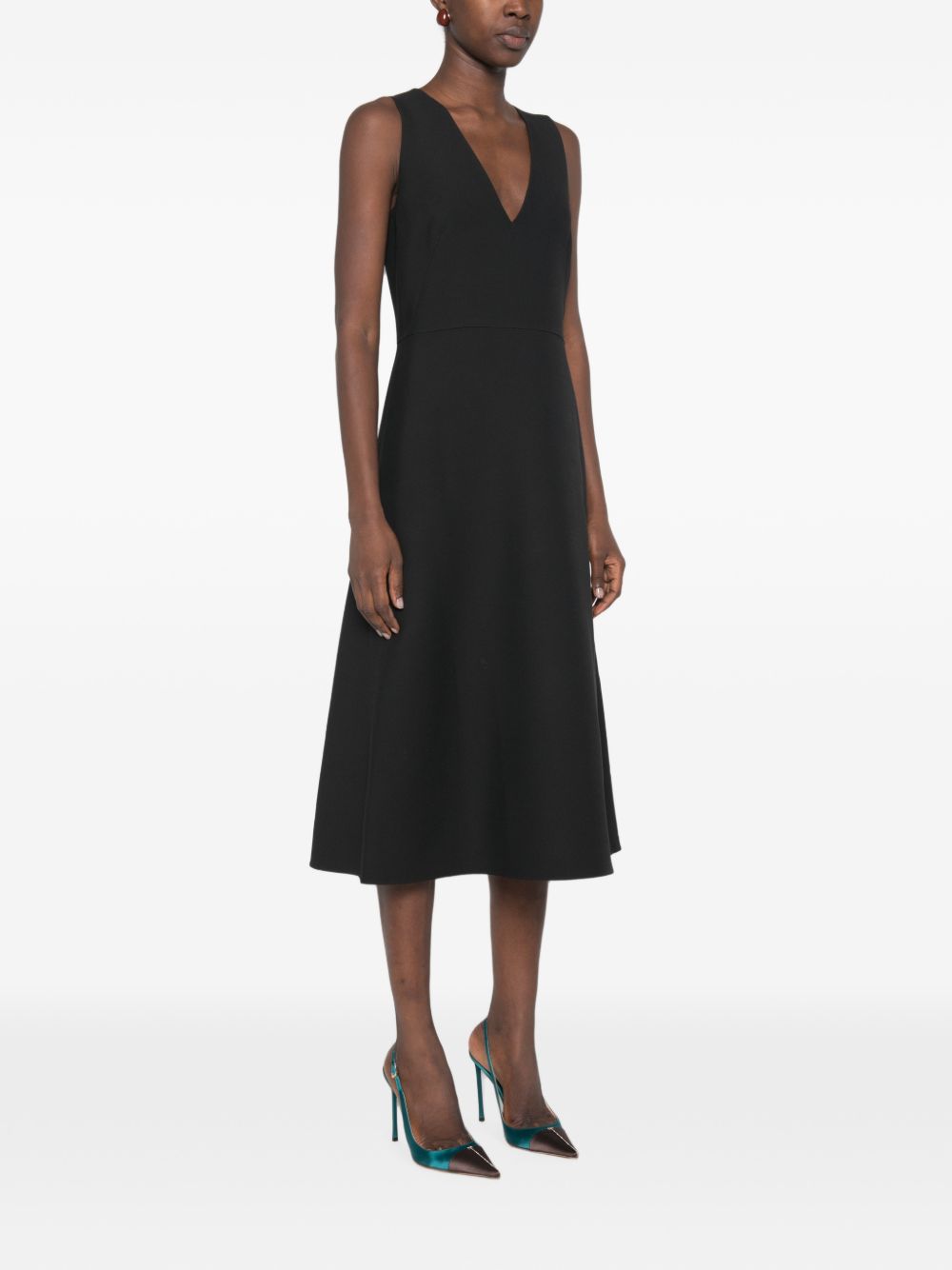 Fendi Women Wool And Silk Blend Midi Dress