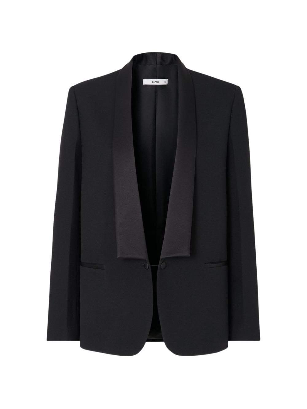 Fendi Women Wool Single-Breasted Blazer Jacket