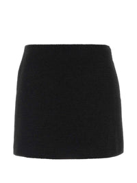 Fendi Women Bouclé Wool Mini Skirt