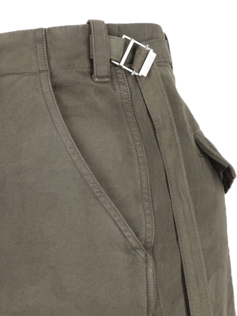 Fendi Women Cotton Cargo Trousers