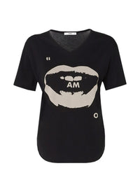 Fendi Women Ti Amo Print Cotton T-Shirt