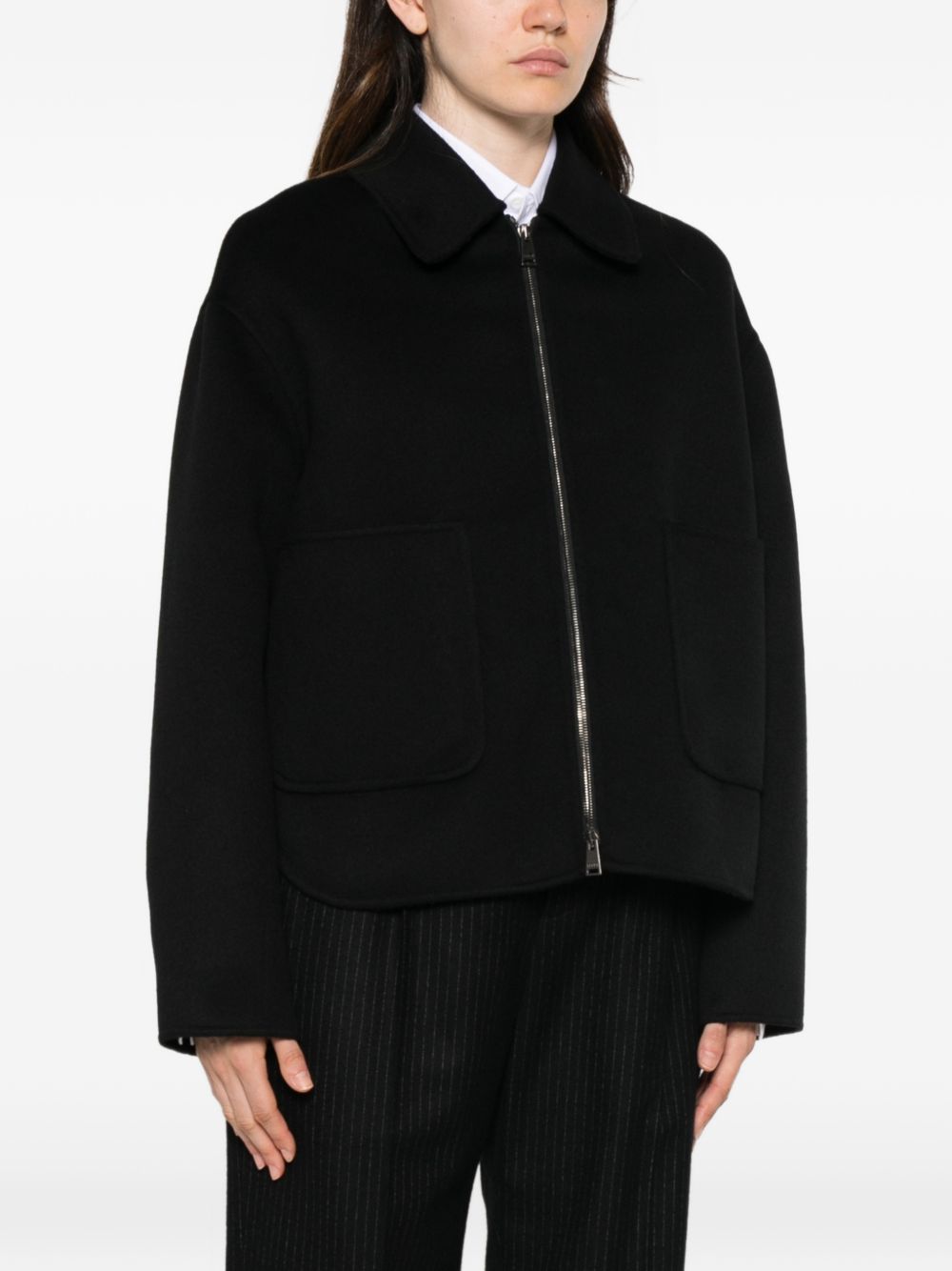 Fendi Women Ff Wool Blouson Jacket