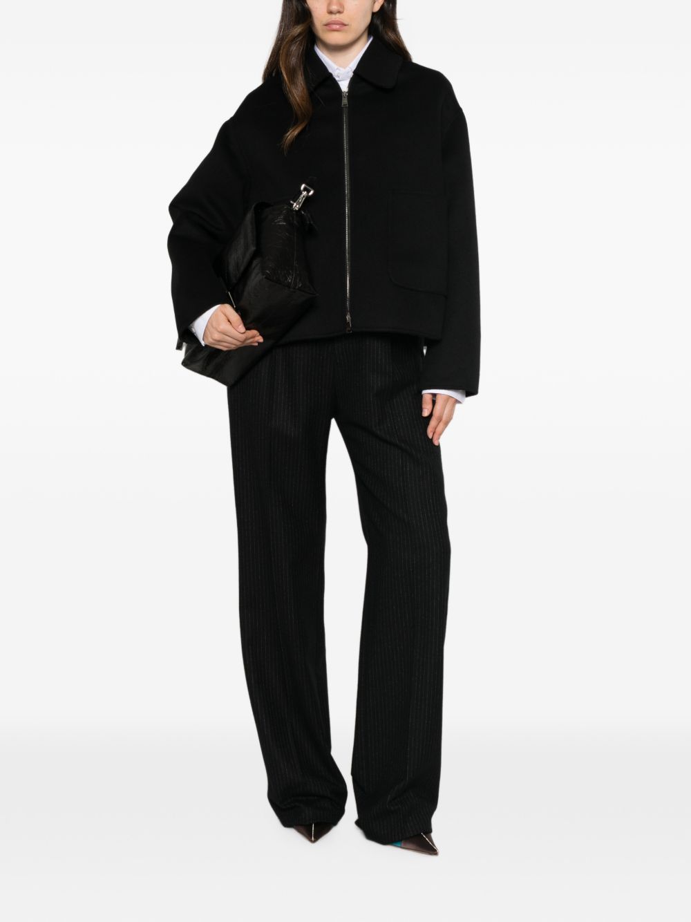 Fendi Women Ff Wool Blouson Jacket