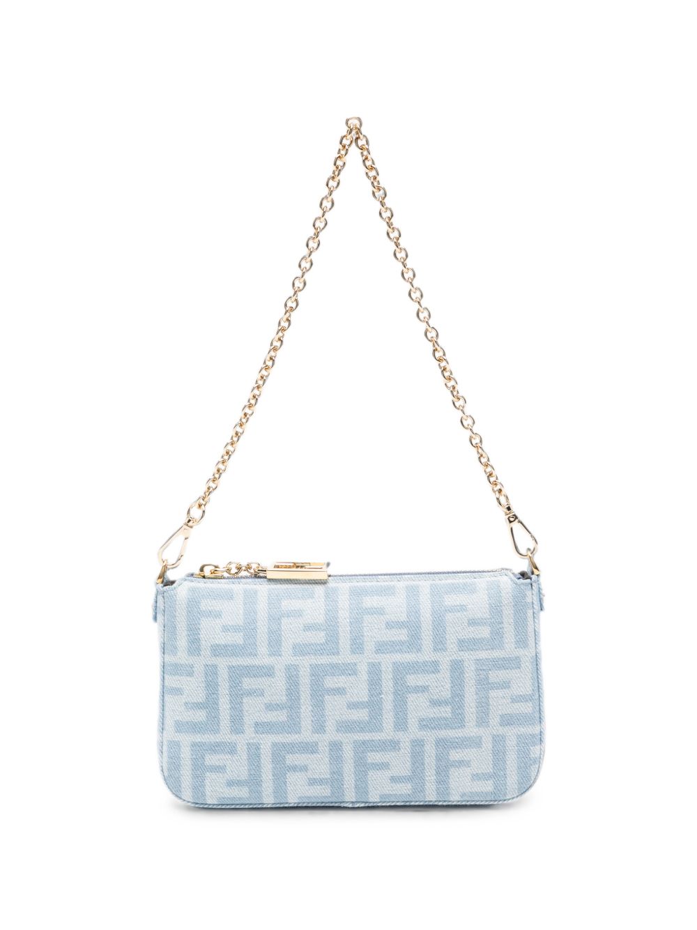 Fendi Women Baguette Denim Pouch