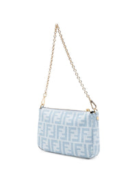 Fendi Women Baguette Denim Pouch