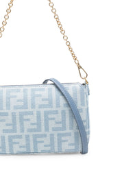 Fendi Women Baguette Denim Pouch