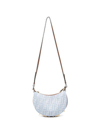 Fendi Women Fendigraphy Mini Denim Handbag