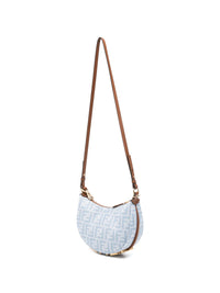 Fendi Women Fendigraphy Mini Denim Handbag