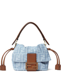 FENDI Fendi Women Mamma Baguette Small Denim Handbag