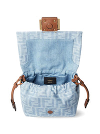 FENDI Fendi Women Mamma Baguette Small Denim Handbag