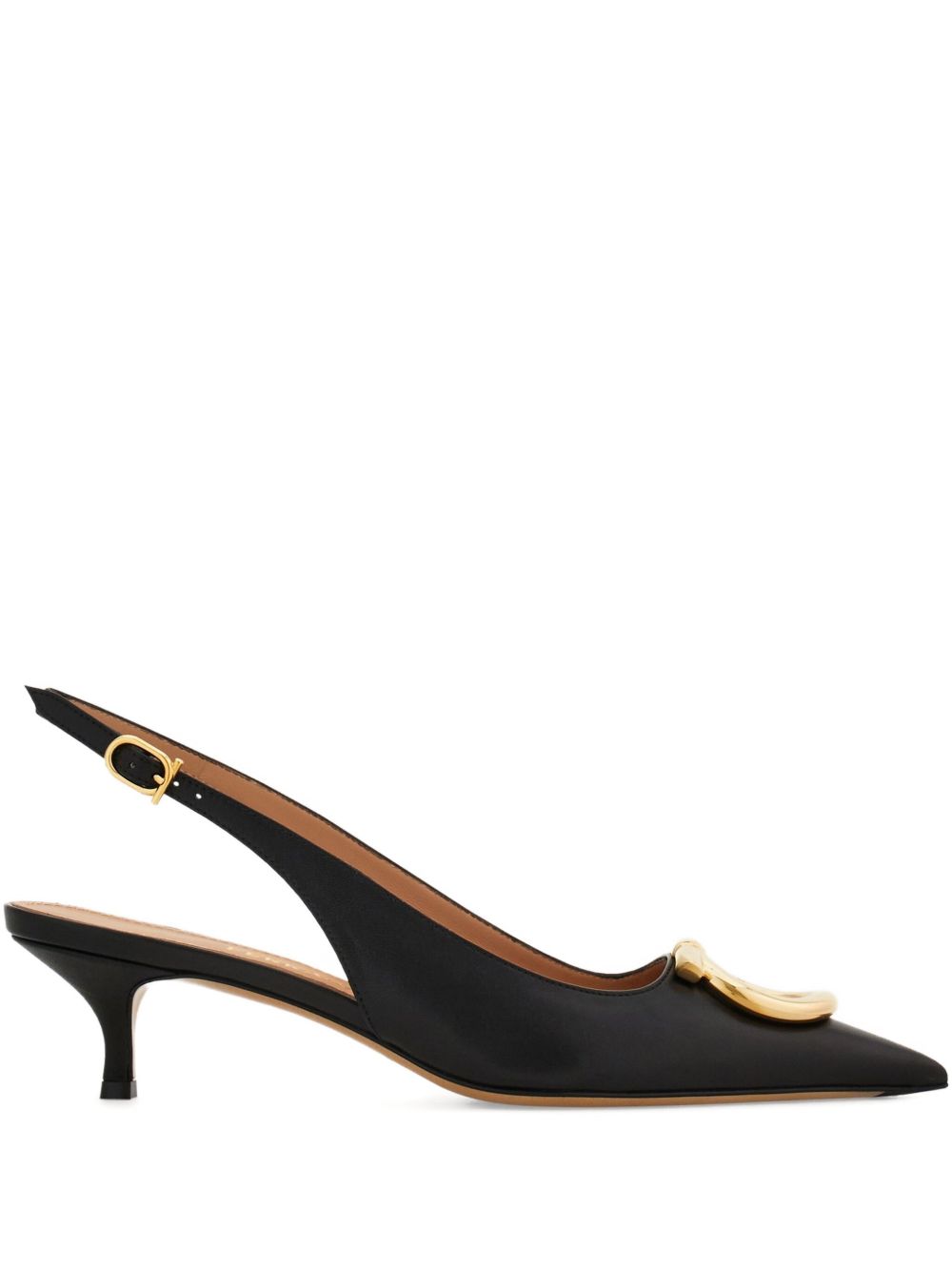 FERRAGAMO Ferragamo Women Gancini Leather Slingback Pumps