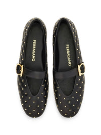 Ferragamo Women Leather Quilted Ballet Flats