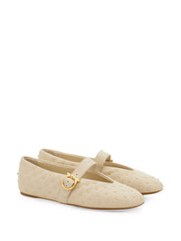 Ferragamo Women Leather Quilted Ballet Flats