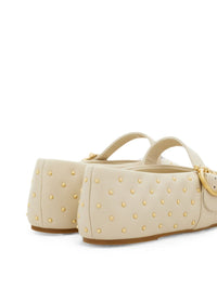 Ferragamo Women Leather Quilted Ballet Flats