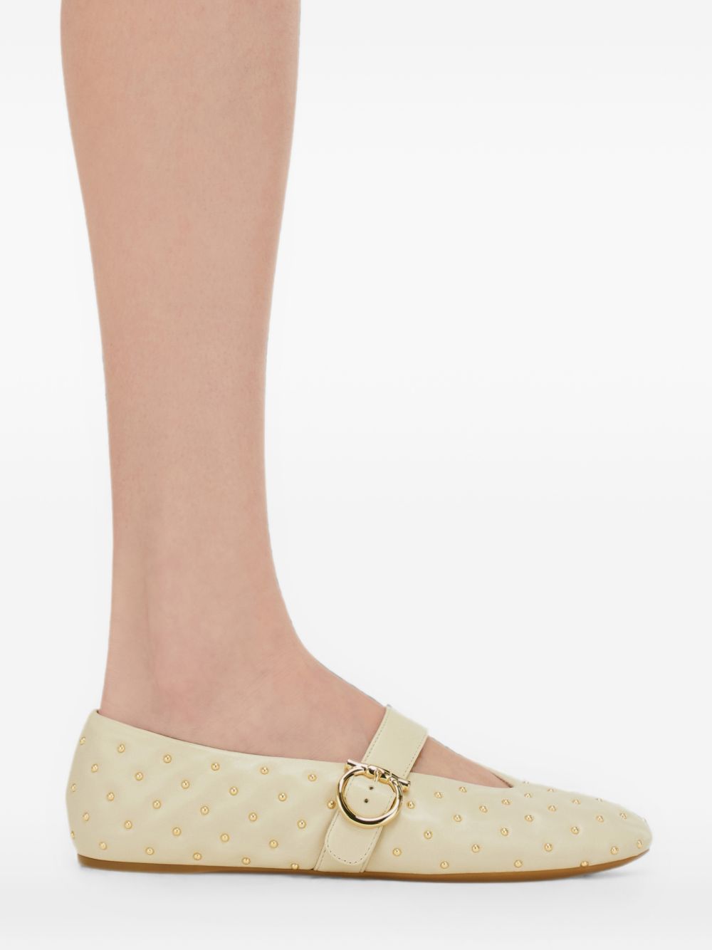 Ferragamo Women Leather Quilted Ballet Flats