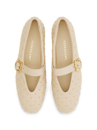 Ferragamo Women Leather Quilted Ballet Flats
