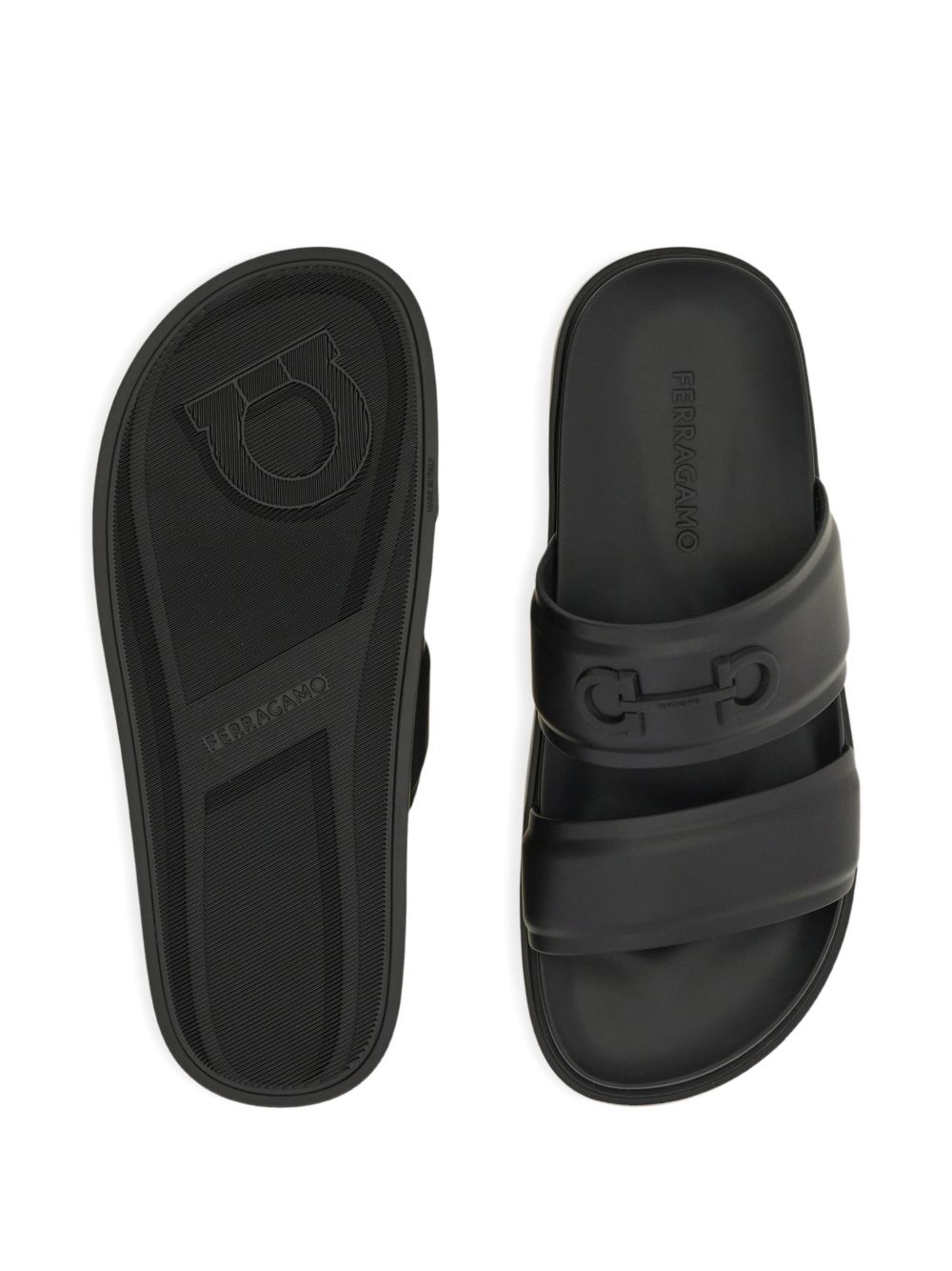 Ferragamo Men Gancini Slide Sandals