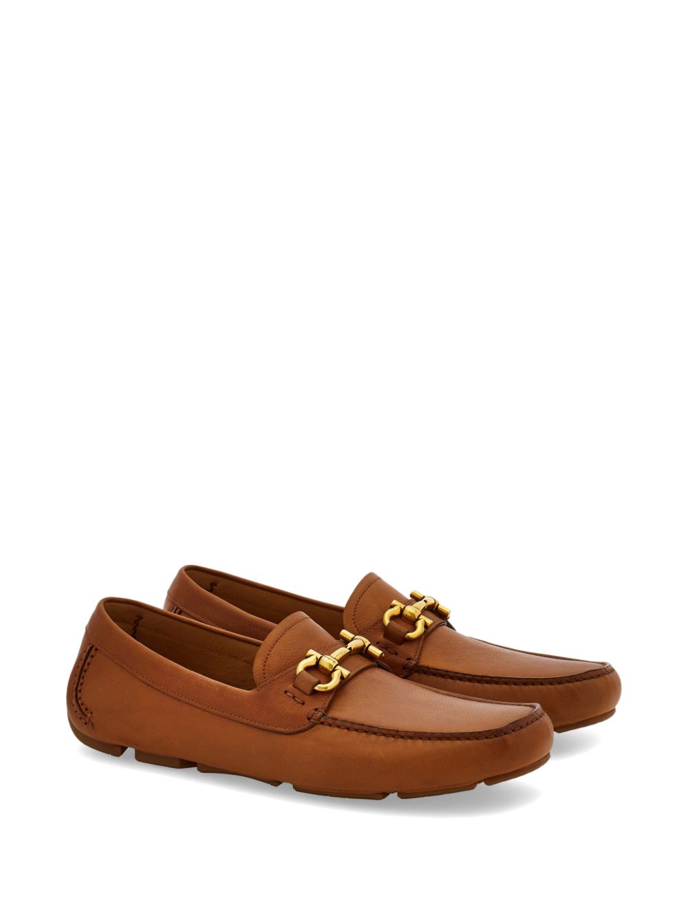 Ferragamo Men Leather Driver Shoes