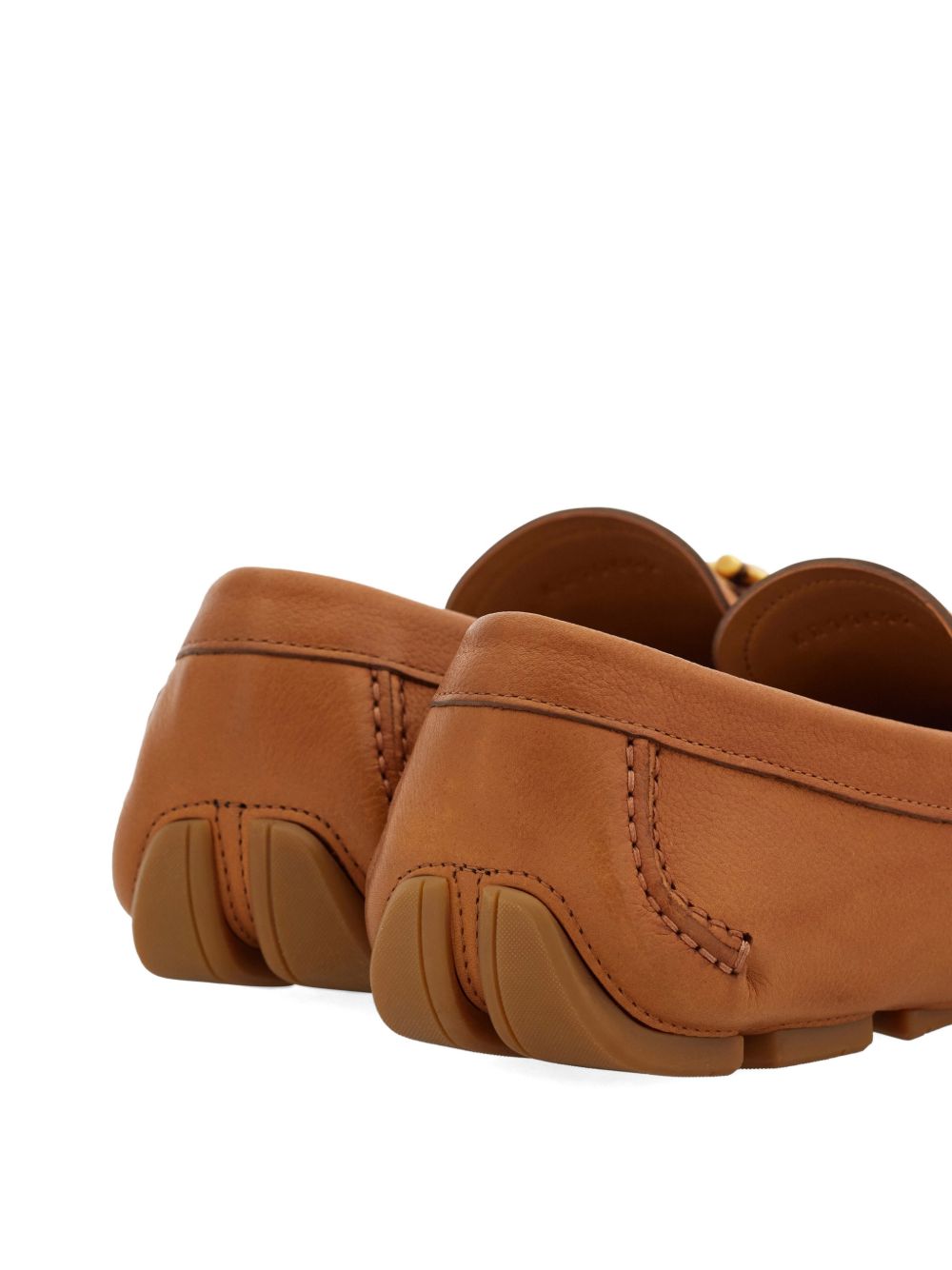 Ferragamo Men Leather Driver Shoes