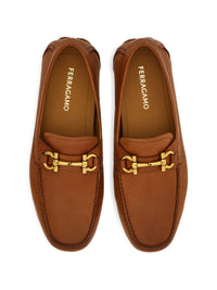 Ferragamo Men Leather Driver Shoes