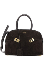 FERRAGAMO Ferragamo Women Hug Small Leather Handbag