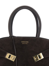 FERRAGAMO Ferragamo Women Hug Small Leather Handbag