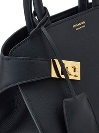 FERRAGAMO Ferragamo Women Hug Mini Leather Handbag