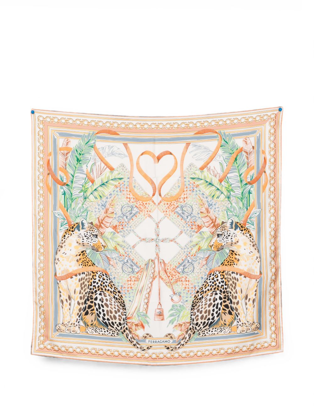 FERRAGAMO Ferragamo Women Printed Silk Foulard