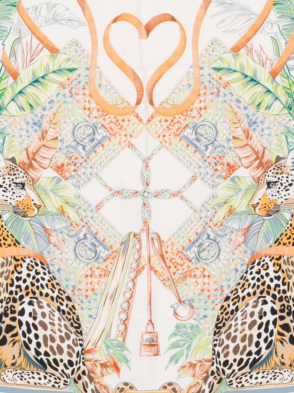 FERRAGAMO Ferragamo Women Printed Silk Foulard