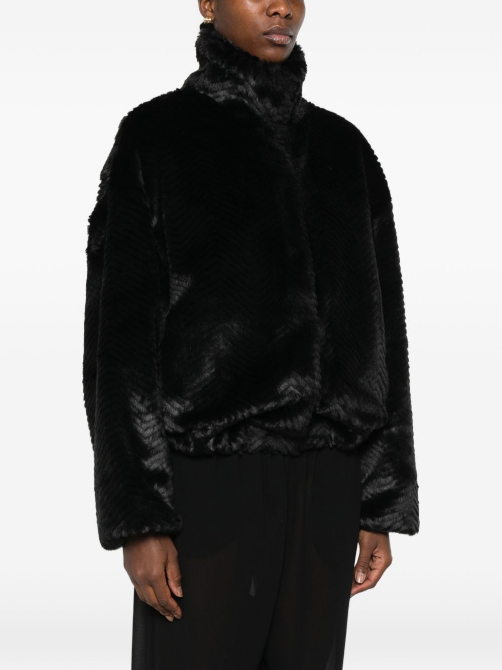 Forte Forte Women Faux Fur Bomber Jacket