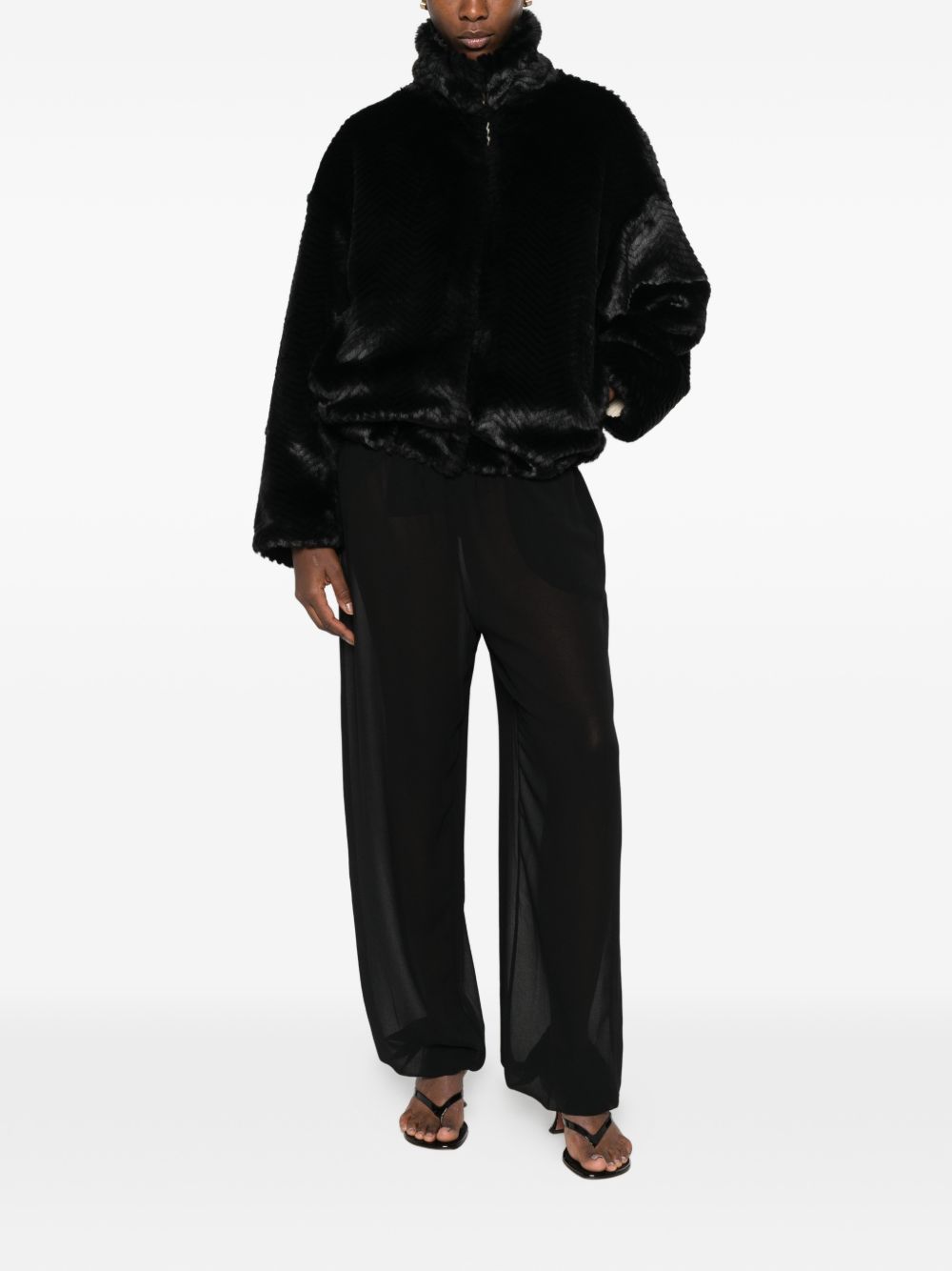 Forte Forte Women Faux Fur Bomber Jacket