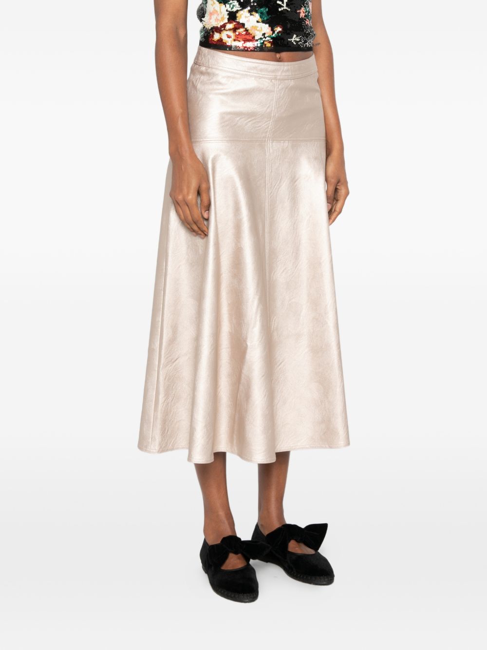 FORTE FORTE Forte Forte Women Eco Leather Midi Skirt
