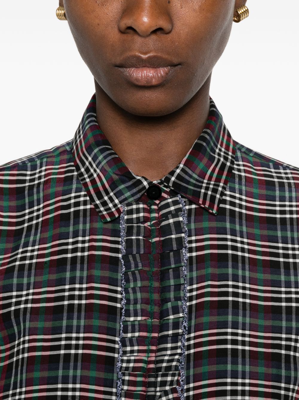 Forte Forte Women Cotton Blend Tartan Shirt