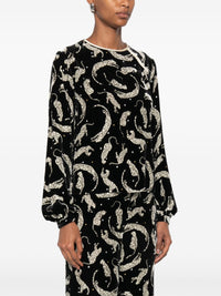 Forte Forte Women Printed Velvet Blouse