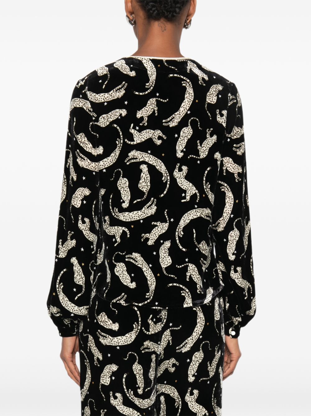 Forte Forte Women Printed Velvet Blouse