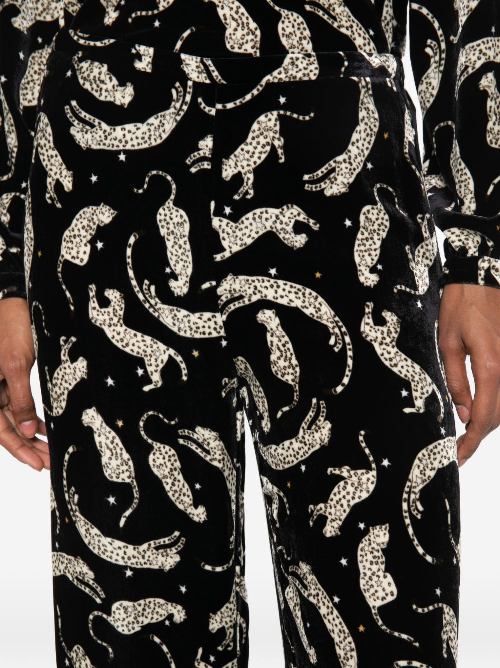 Forte Forte Women Pritned Velvet Trousers